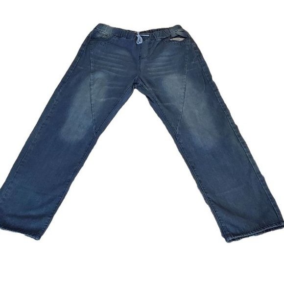 MISSLOOK Pants - Dark Blue Denim Tie Waste Pants Plus Size 2XL NWOT